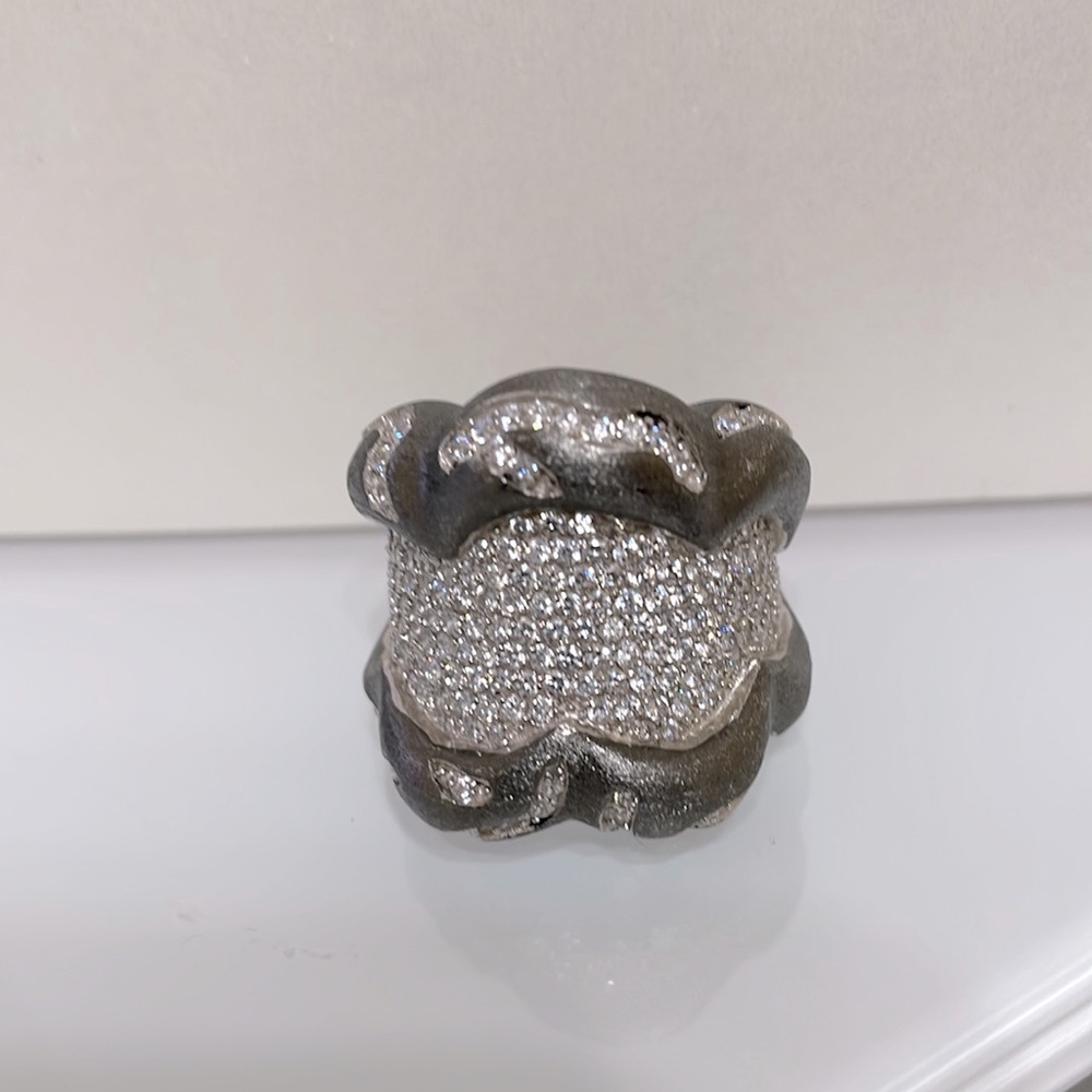 Gorgeous Sterling Silver Ring Size 8 with CZ’s